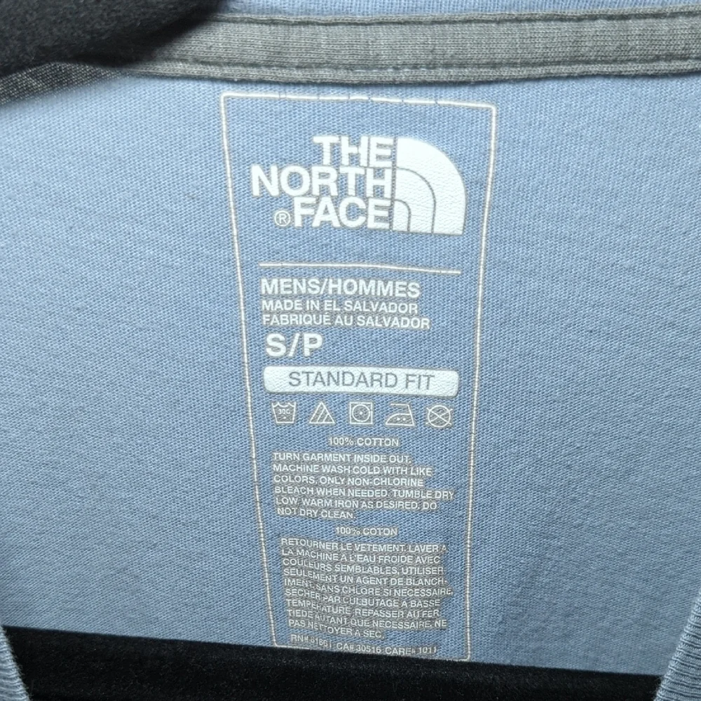 The North Face Blue Standard Fit Logo T-shirt Short Sleeve Cotton Men's Size S